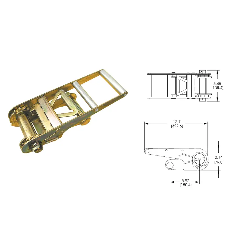 ratchet buckle 3" standard